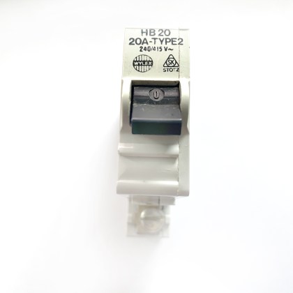 Wylex Stotz Kontakt HB20 20A 20 Amp MCB Circuit Breaker Type 2